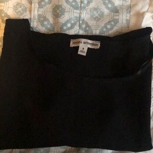 simple black blouse